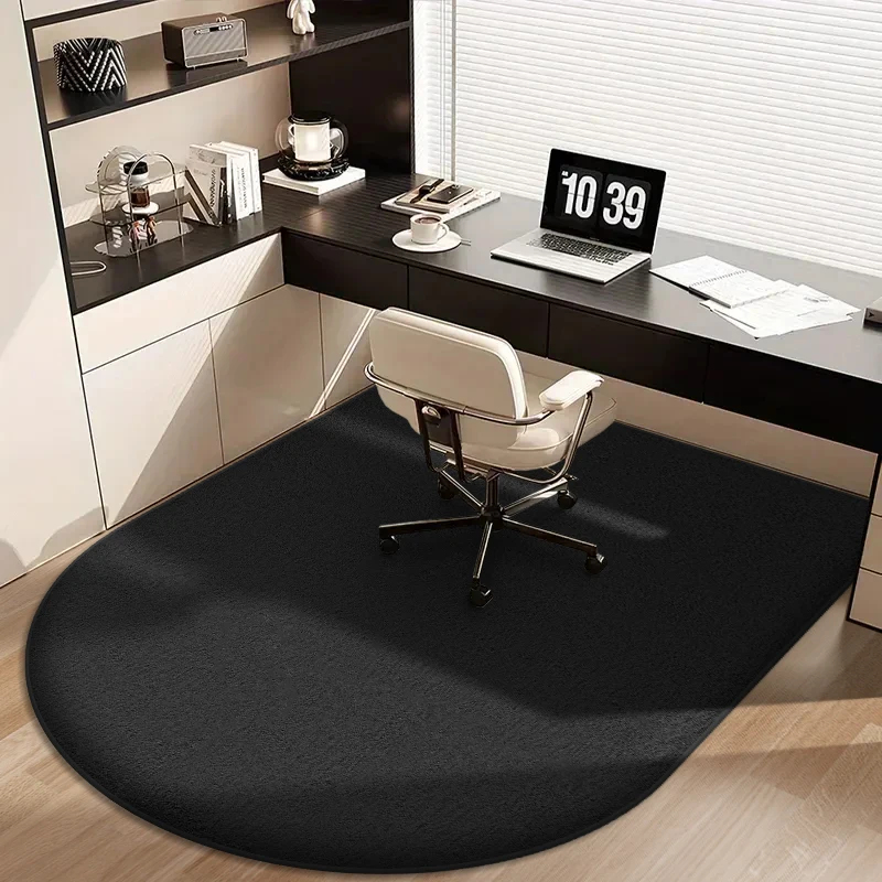 Home Bathroom Rugs - Solid Color Computer Chair Mat Flannel