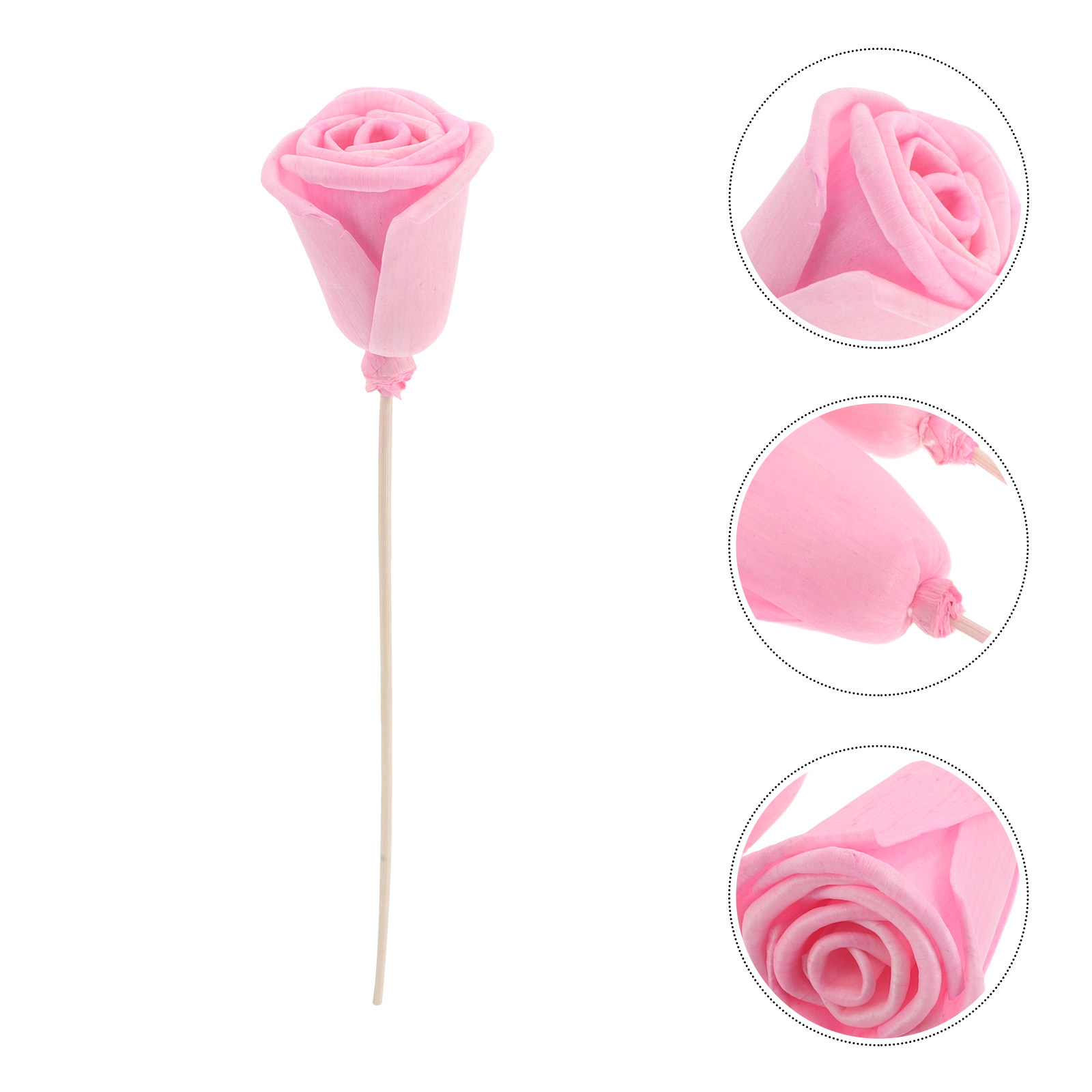 Home Bathroom Essentials - 5Pcs Reed Diffuser Sticks Rose Scent