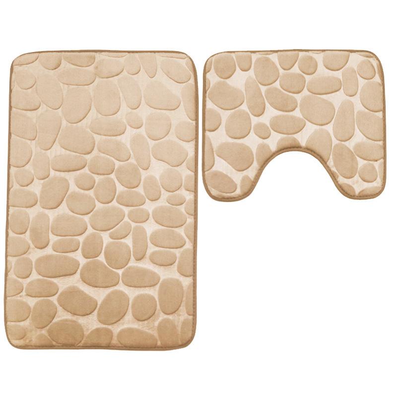 1/2 Piece Grey Bathroom Rug Se - огляд і ціна Home Toilet Bathroom Design