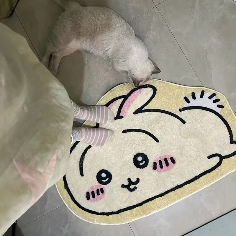 Hot Chiikawa Cartoon Rug Anime - огляд і ціна Home Bathroom Rugs