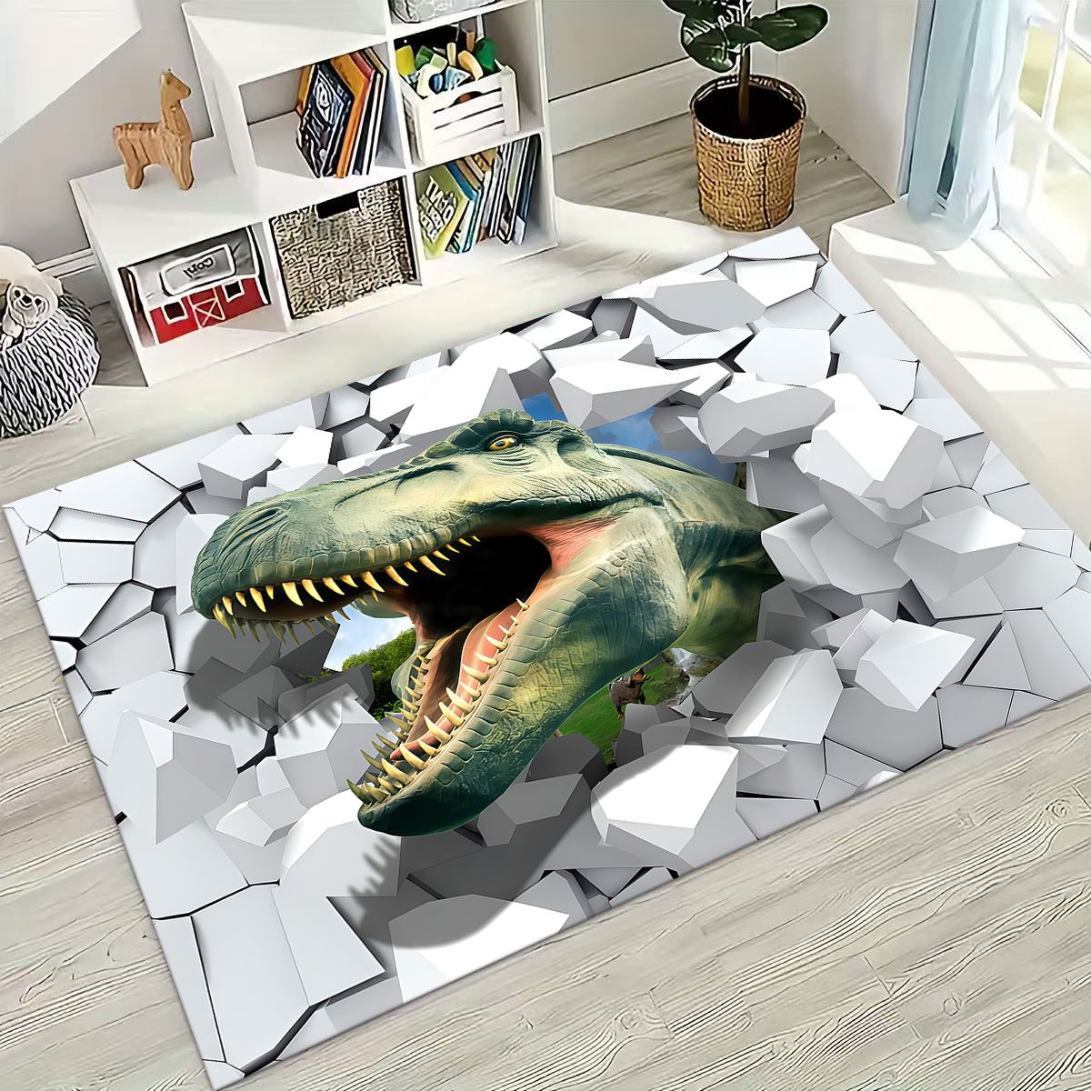 Illusion Breaking Wall Dinosau - огляд і ціна Home Bathroom Break