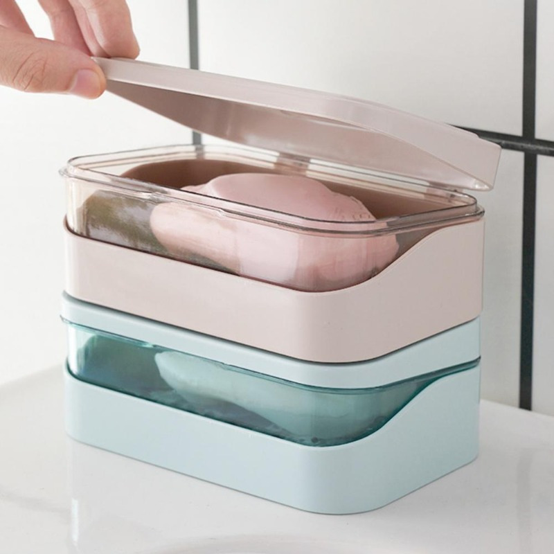 Bathroom Soap Dish With Lid Ho - огляд і ціна Home Bathroom Essentials