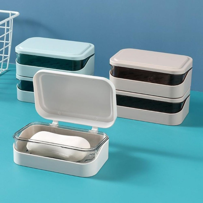 Bathroom Soap Dish With Lid Ho - огляд і ціна Home Bathroom Essentials
