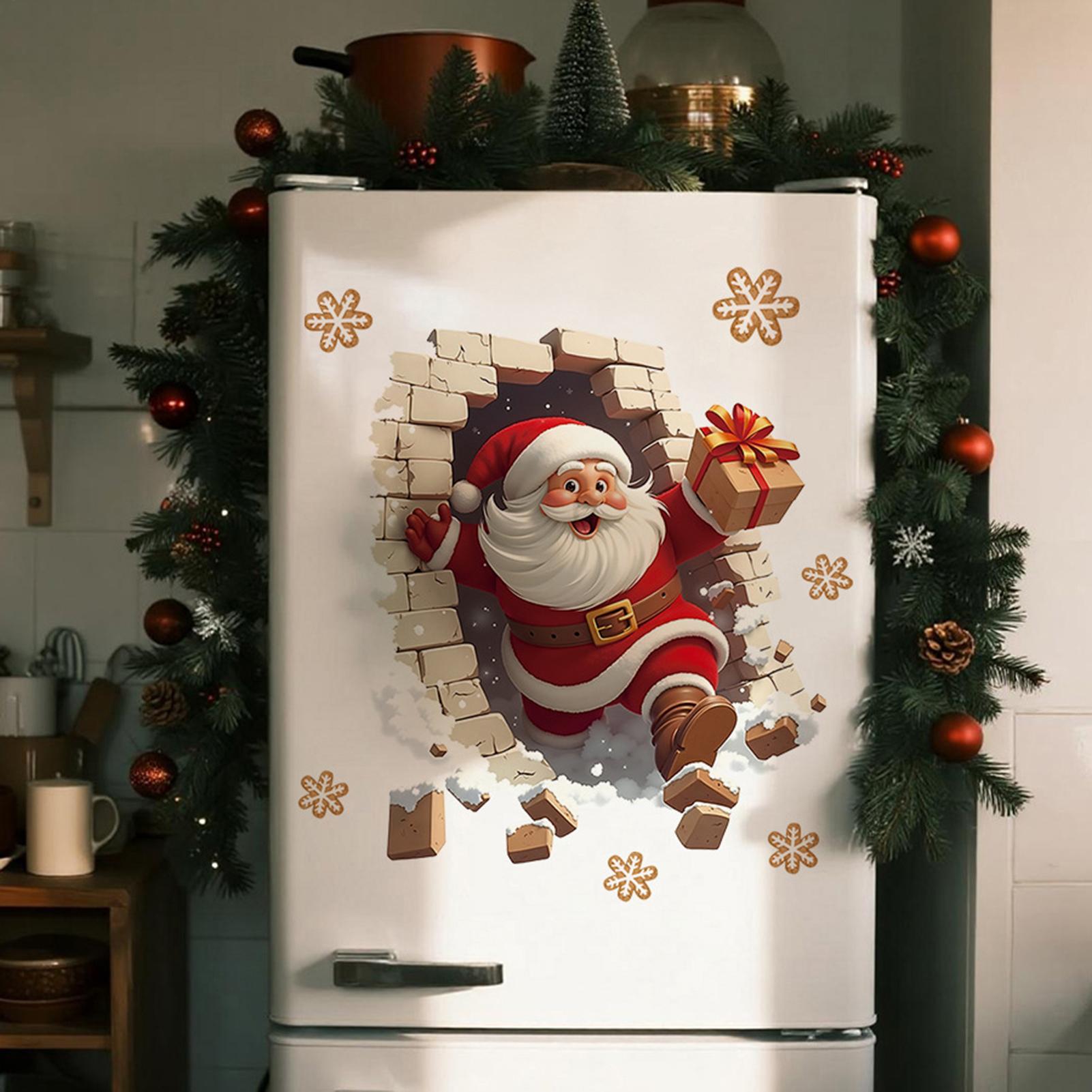 Christmas Santa Wall Decals Ch - огляд і ціна Home Bathroom Break