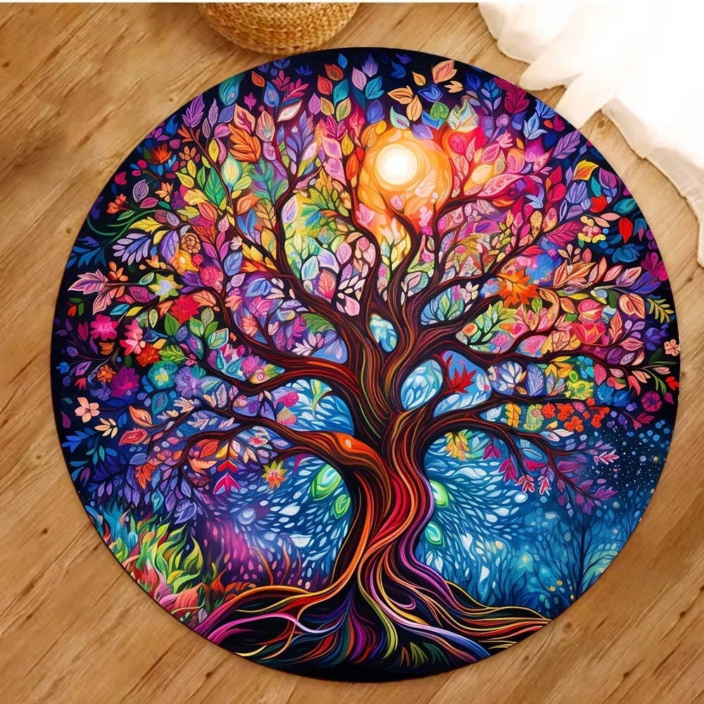 Tree of Life Round Rugs Yoga F - огляд і ціна Home Toilet Bathroom Design