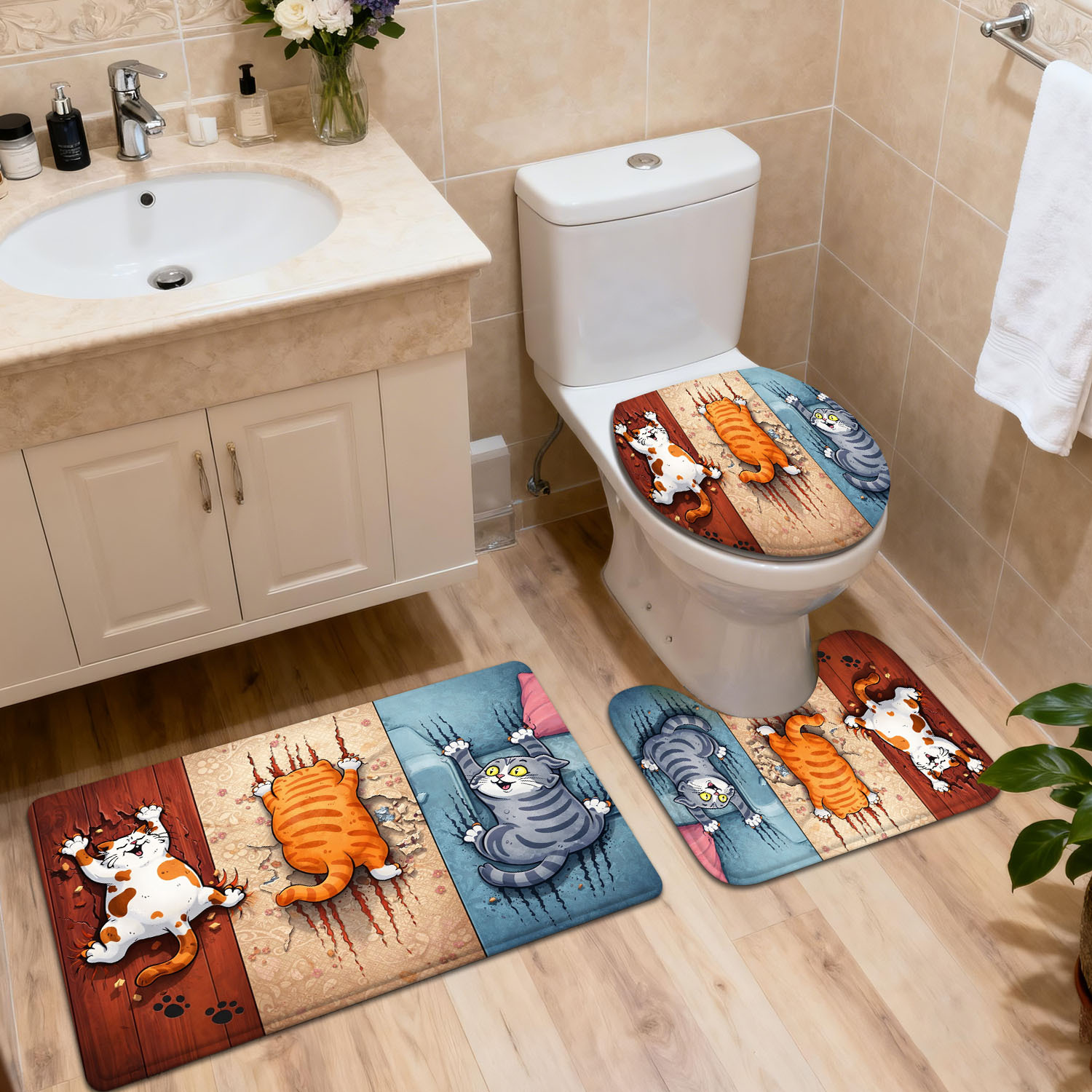 3‑Pieces Funny Wall‑Breaking T - огляд і ціна Home Bathroom Break