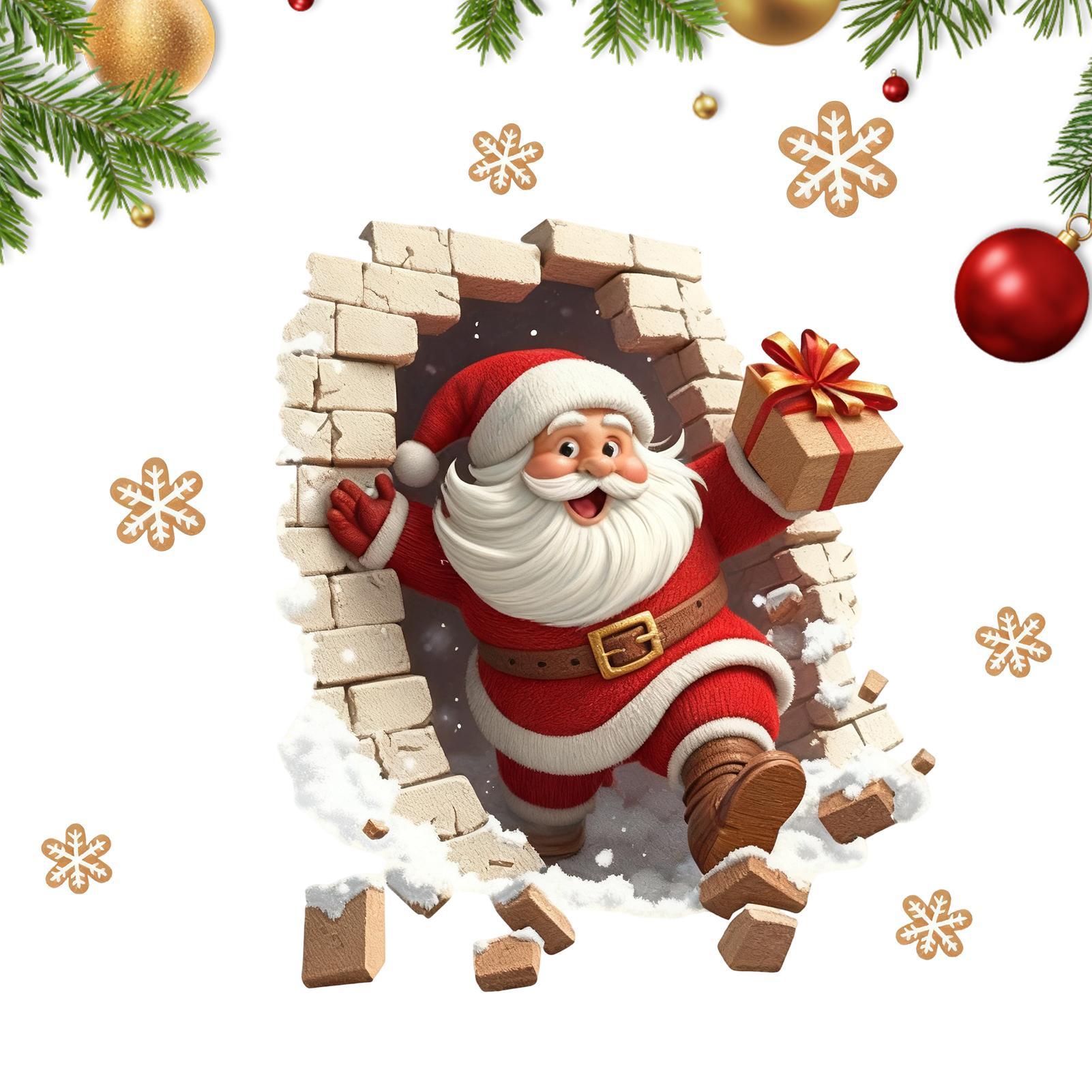 Santa Wall Decal Christmas Sti - огляд і ціна Home Bathroom Break