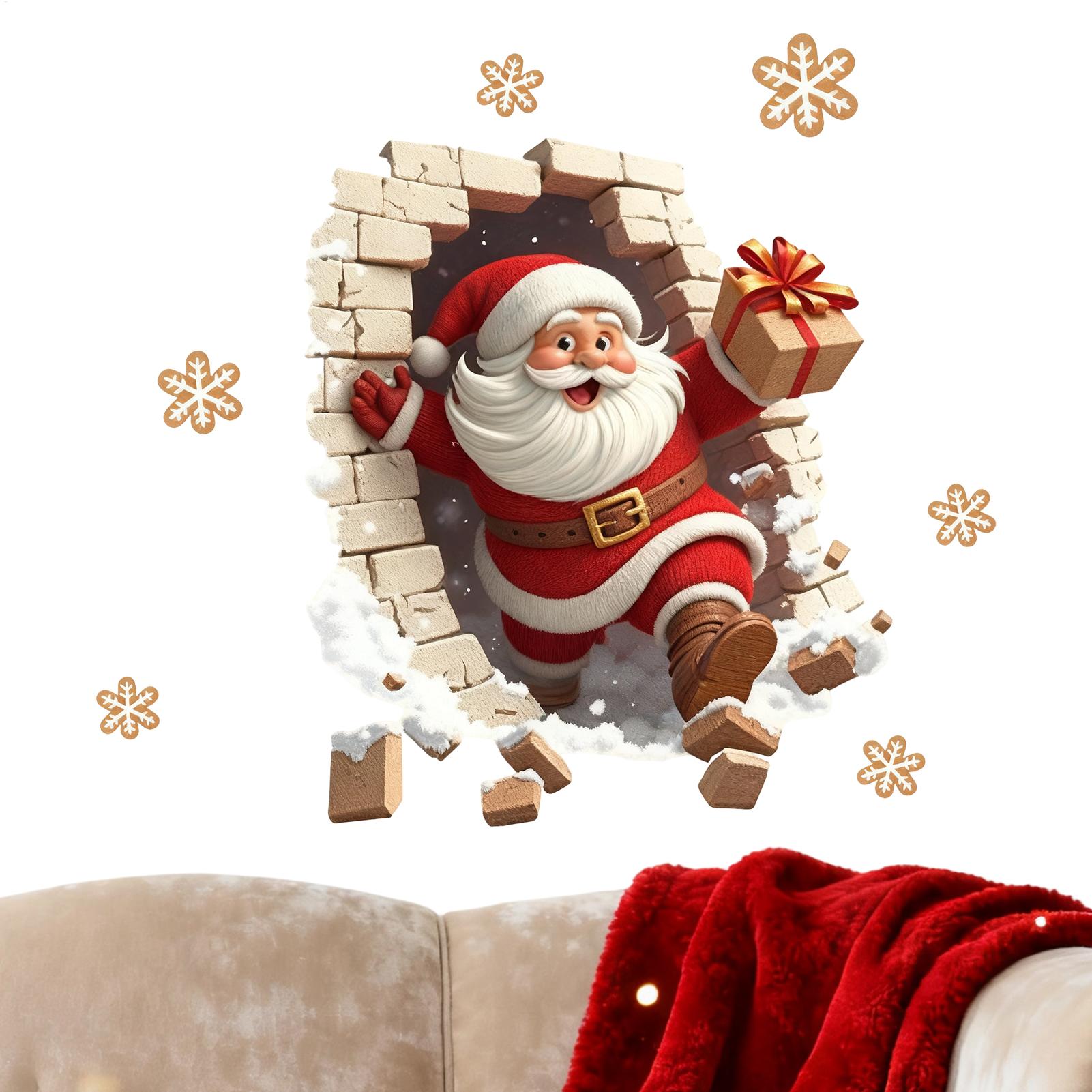 Santa Wall Decal Christmas Sti - огляд і ціна Home Bathroom Break