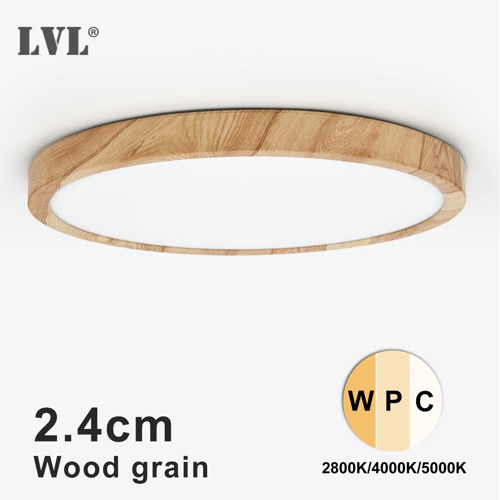 LVL LED Ceiling Light Wood Gra - огляд і ціна Home Bathroom Colors