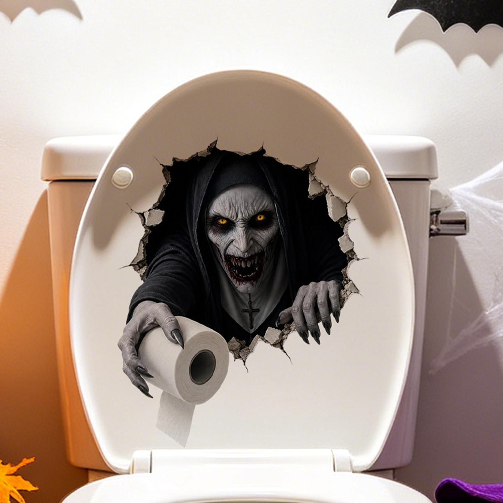 2D Halloween Toilet Stickers H - огляд і ціна Home Bathroom Break