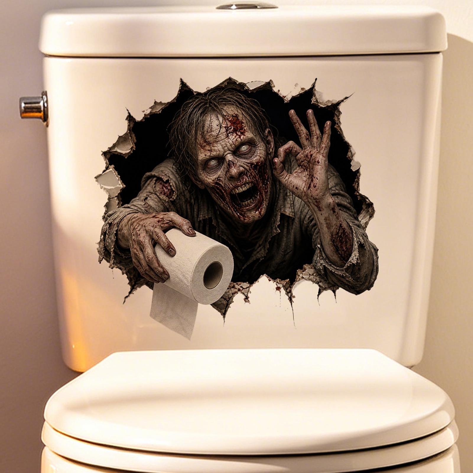 2D Halloween Toilet Stickers H - огляд і ціна Home Bathroom Break