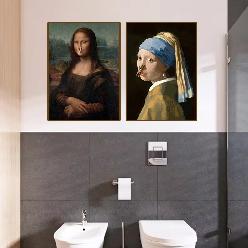 1pc Funny Abstract Bathroom To - огляд і ціна Home Toilet Bathroom Design