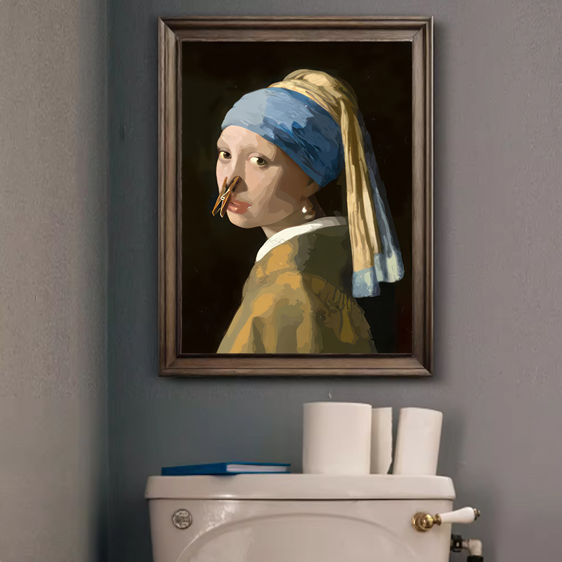 1pc Funny Abstract Bathroom To - огляд і ціна Home Toilet Bathroom Design