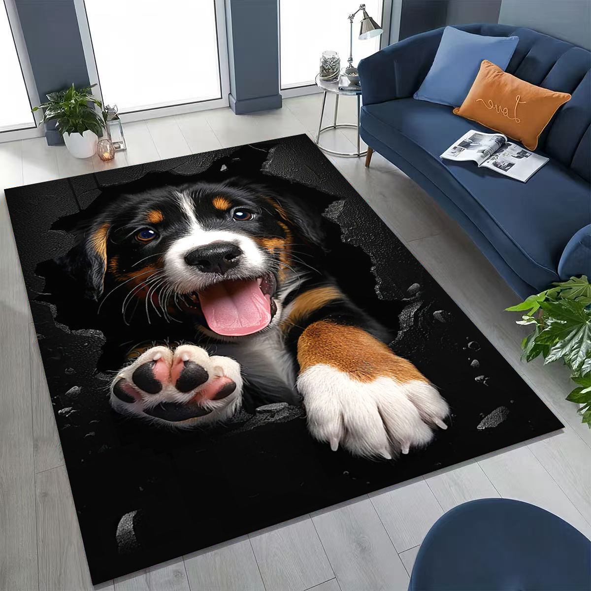 3D Illusion Breaking Wall Dog  - огляд і ціна Home Bathroom Break