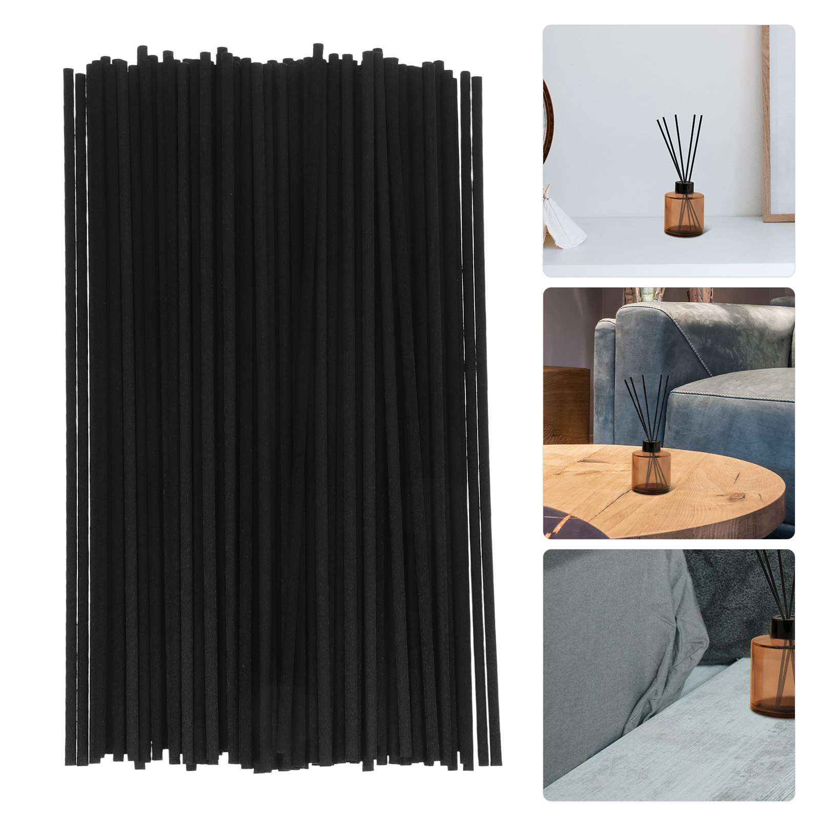 100Pcs Black Fiber Diffuser Ro - огляд і ціна Home Bathroom Essentials