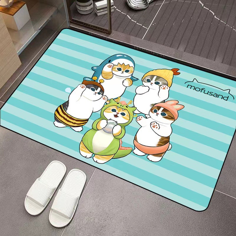 Mofusand Cartoon Diatom Mud Ab - огляд і ціна Home Bathroom Door