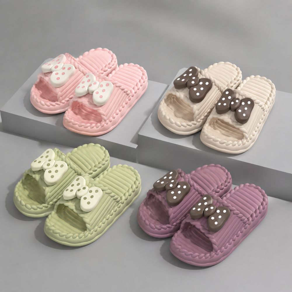 Cute PVC Women Bow Slippers So - огляд і ціна Home Bathroom Colors