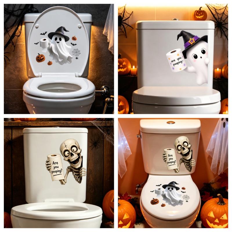 Halloween Toilet Seat Stickers - огляд і ціна Home Toilet Bathroom Design