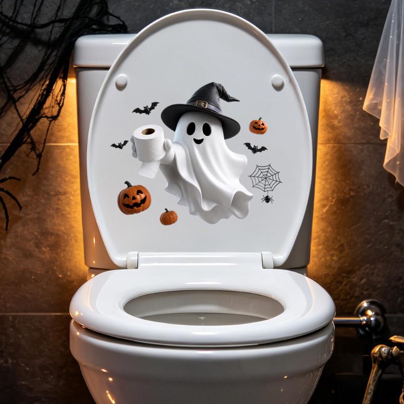 Halloween Toilet Seat Stickers - огляд і ціна Home Toilet Bathroom Design