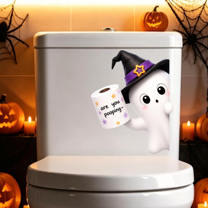 Halloween Toilet Seat Stickers - огляд і ціна Home Toilet Bathroom Design