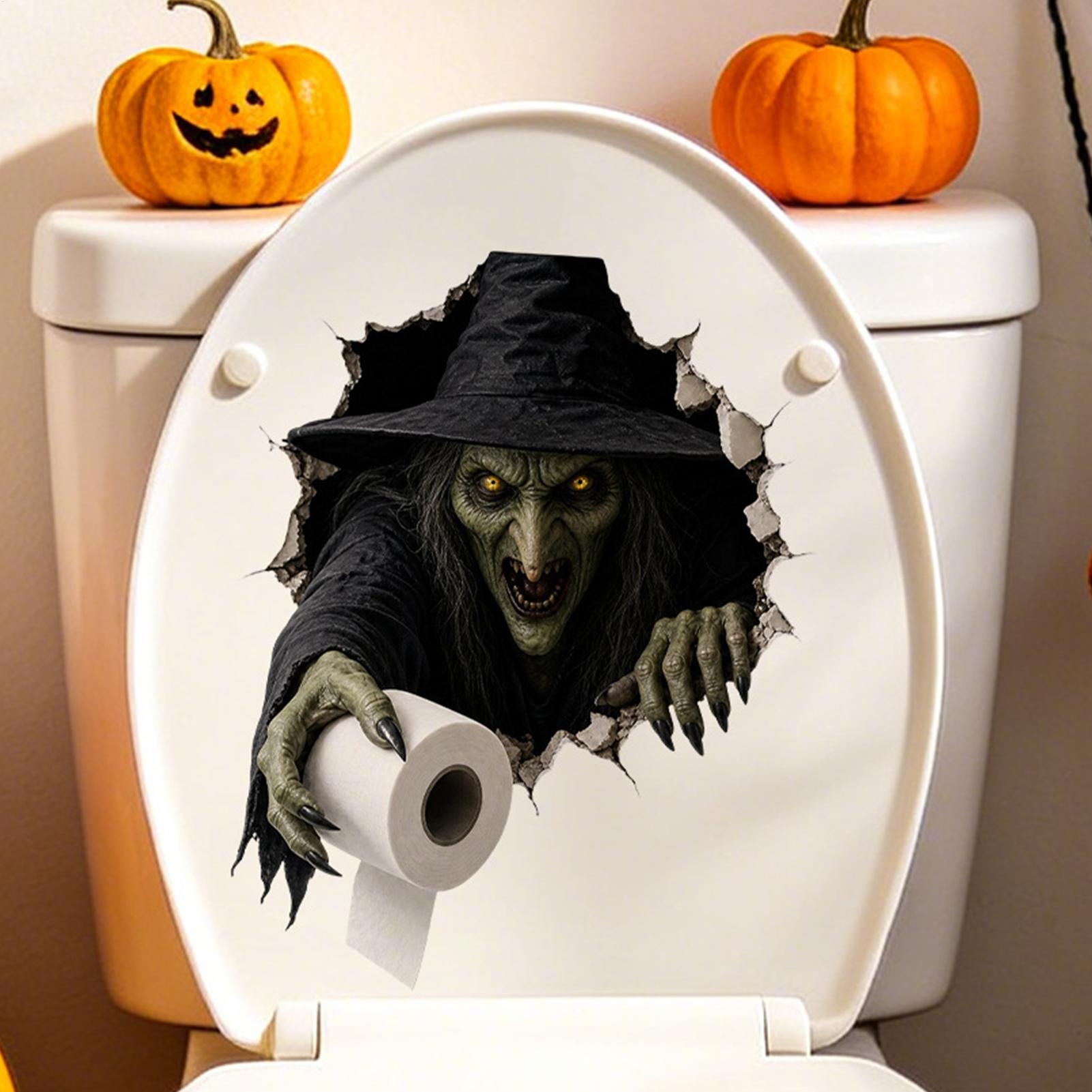 Halloween Toilet Stickers Holi - огляд і ціна Home Bathroom Break